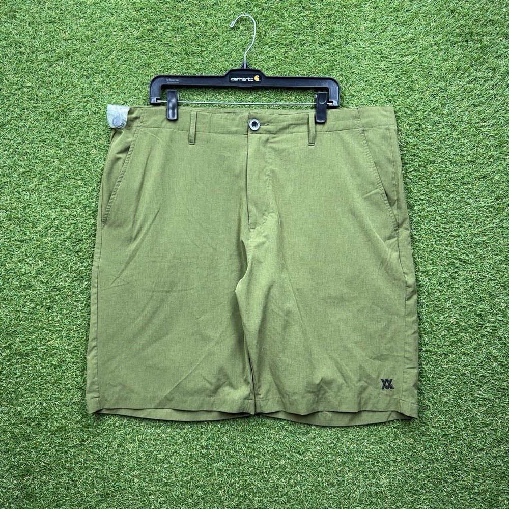 Dixxon Shorts Mens 40 Lightweight Hybrid Performance Stretch Green Casual